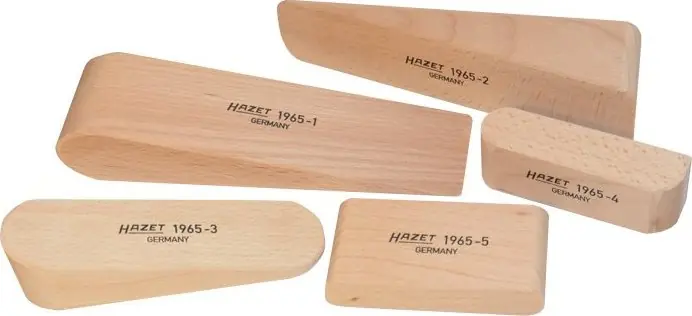 Hazet 1965/5 Blocs à souder en bois 5 pièces