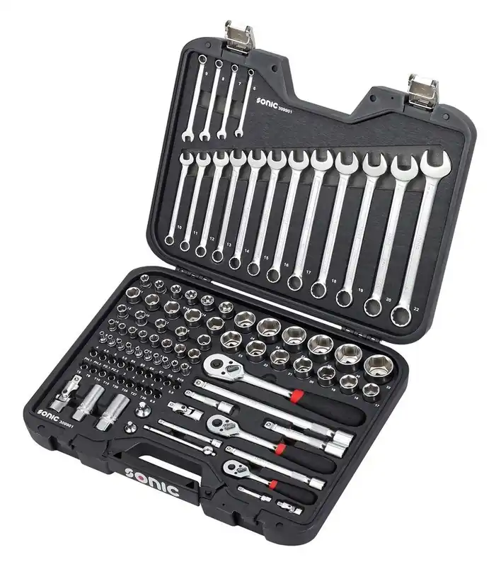 Sonic 309901 Mallette d‘outils avec un assortiment de 99 pièces