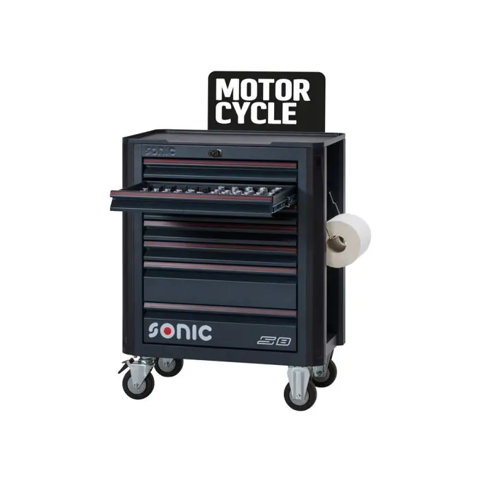 Sonic 725076 Chariot à outils rempli NEXT S8 250 pièces