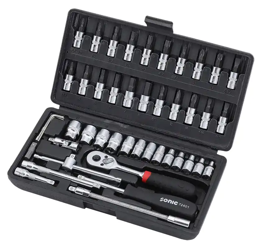 Sonic 104601 Jeu de douilles avec cliquet 1/4" 46 pièces