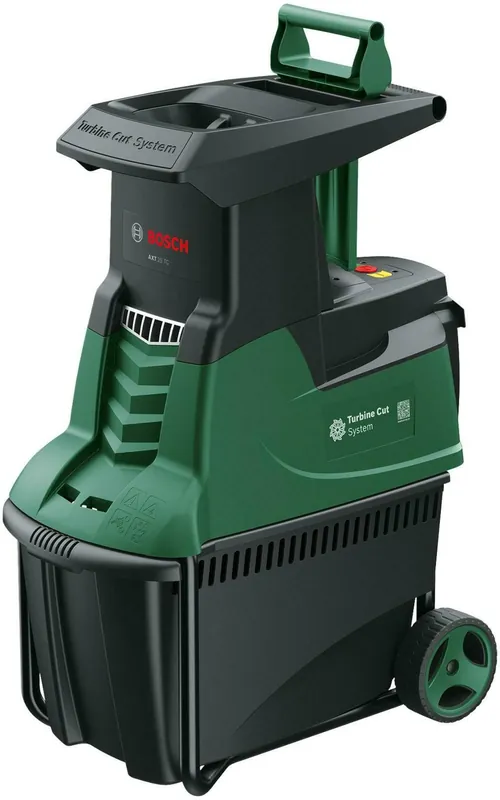 Bosch Vert 0600803103 Broyeur Whisper AXT 25 D (bac à herbe (53 l), bâton de poussée pratique)