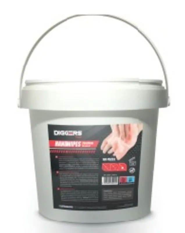 DIGGERS DIG015 Lingettes nettoyantes pour les mains 27x26 cm 100 pièces