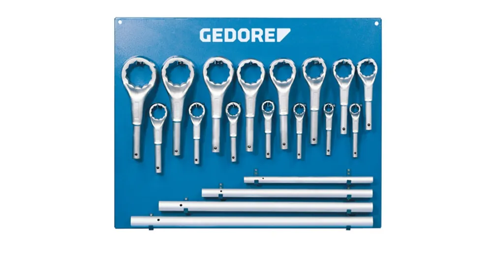 Gedore 6049250 2 ATM Jeu de clés pour bagues à emboîter 19 pièces