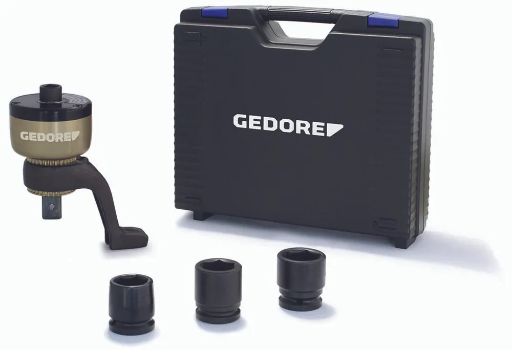 Gedore 2653389 DVV-13ZG Multiplicateur de couple SET avec capuchon 27, 30 et 32 mm