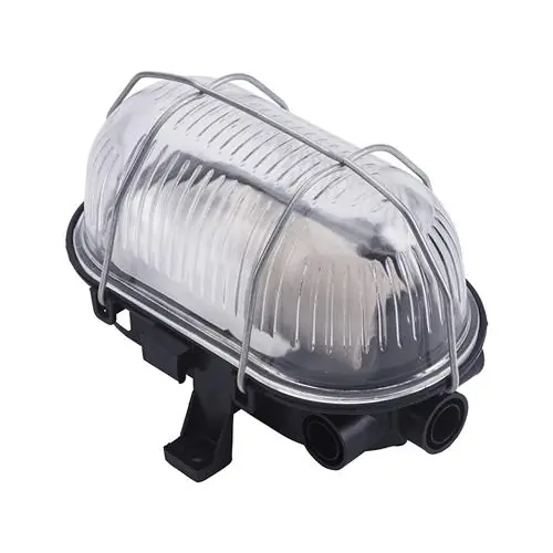 Eurolux 66.020.01 Lampe de chantier LED Bulleye 60-K - Noir - E27 - boîtier plastique avec panier métallique rabattable