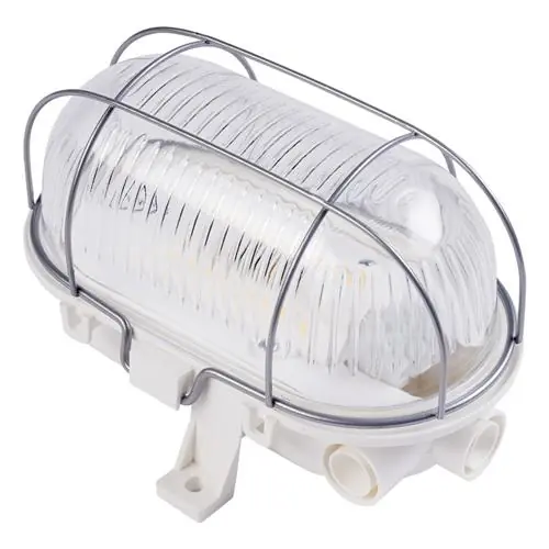 Eurolux 66.022.03 Lampe de chantier LED Bulleye LED - blanc - boîtier plastique avec panier en fil de fer