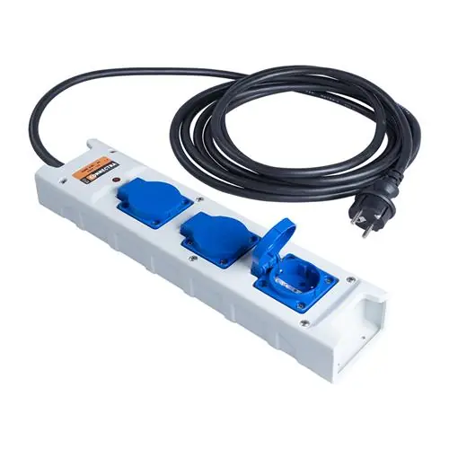 Connectra 46.476.25 Bloc de connexion nylon 3 gang - 15m - H07RN-F - 3 G 2.5 mm²