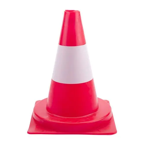 Swinko 24.002.30 Cône de signalisation PVC orange/blanc - 30 cm