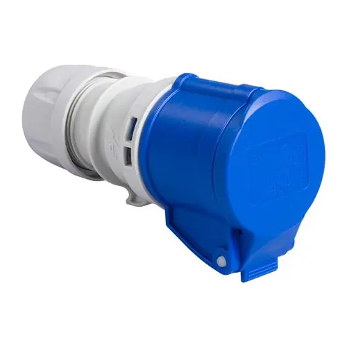 PCE 42.000 Fiche de couplage CEE 16A - 230V - 3P - IP44 - 6h- bleu