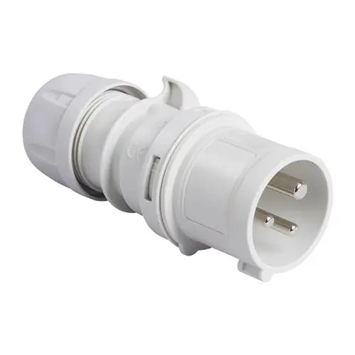 PCE 41.261 Fiches CEE 16A - 220V - 3P - IP44 - 1h - blanc