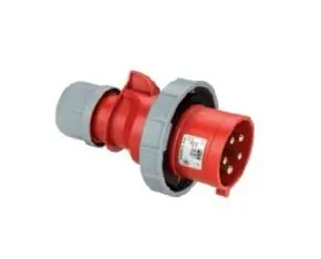 PCE 41.042 Fiche d‘alimentation CEE 32A - 400V - 5P - IP67 - 6h - rouge