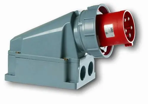 PCE 45.060 Appliance-WCD en saillie 63A - 400V - 5P - IP44 - 6h - rouge