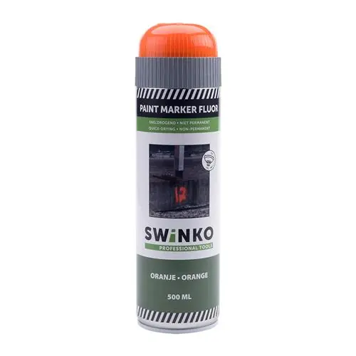 Swinko 24.001.03 Peinture de marquage Marqueur à peinture 500 ml - orange fluorescent