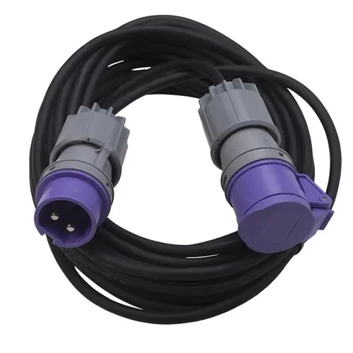 Connectra 40.900 Câble d‘extension CEE 24V - 16A - 2P - 2 x 1,5 mm² - 10m