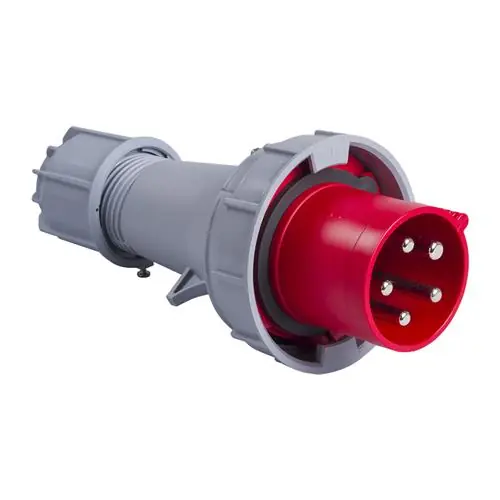 PCE 41.060 Prise de courant CEE 63A - 400V - 5P - IP67 - 6h - rouge