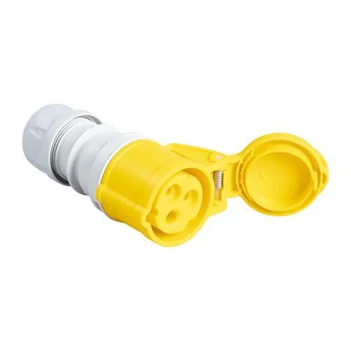PCE 42.130 Fiche de couplage CEE 16A - 110V - 3P - IP44 - 4h - jaune