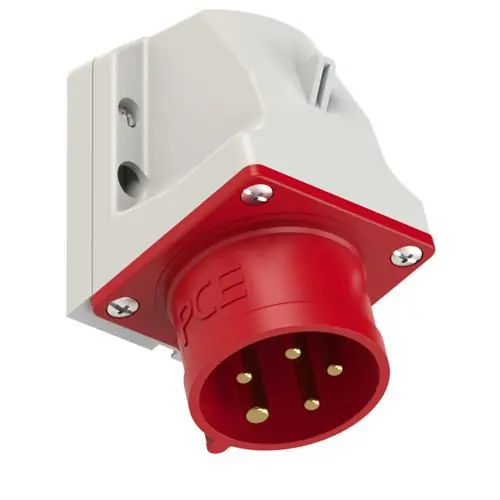 PCE 45.030 Appliance-WCD en saillie 16A - 400V - 5P - IP44 - 6h - rouge