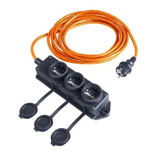 Connectra 46.423.10 Bloc de connexion nylon 3 gang - 10m - H07BQ-F - 3 G 2.5 mm²