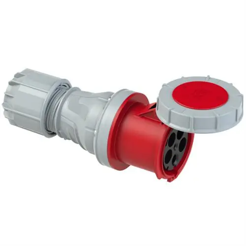 PCE 42.080 Fiche de couplage CEE125A - 400V - 5P - IP67 - 6h - rouge