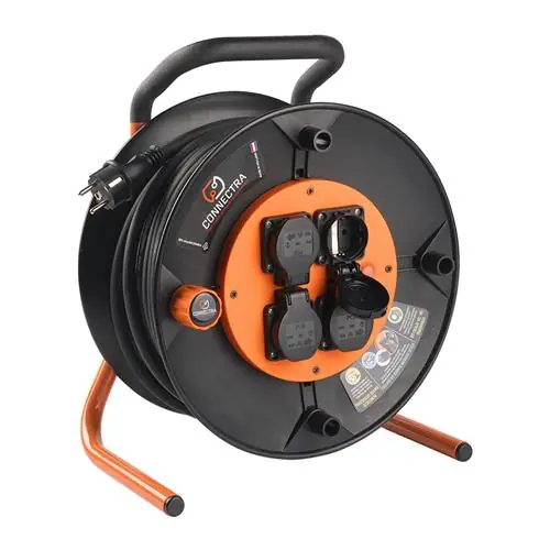Connectra 47.866.10 Enrouleur de câble EXPERT PRO - 25m - H07RN-F - 3 G 2.5 mm²