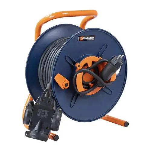 Connectra 47.591.10 Enrouleur de câble XPJ-3 - 25m - H07RN-F - 3 G 2.5 mm²