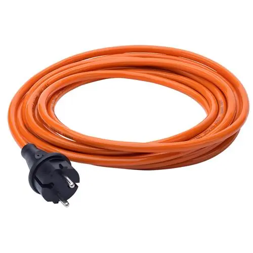 Connectra 40.392.66 Câble de raccordement PUR 5m - H07BQ-F - 2 x 1,5 mm² - orange
