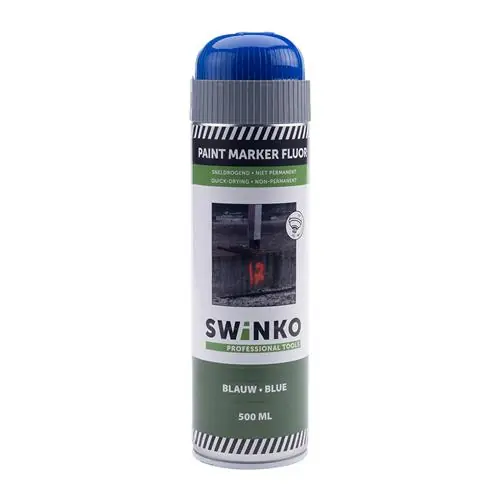 Swinko 24.001.07 Peinture de marquage Marqueur à peinture 500 ml - bleu fluorescent