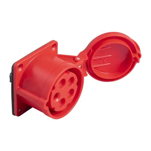 PCE 44.030 WCD encastré CEE 16A - 400V - 5P - IP44 - 6h - rouge
