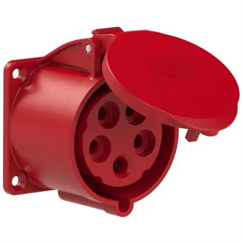 PCE 44.040 WCD encastré CEE 32A - 400V - 5P - P44 - 6h - rouge