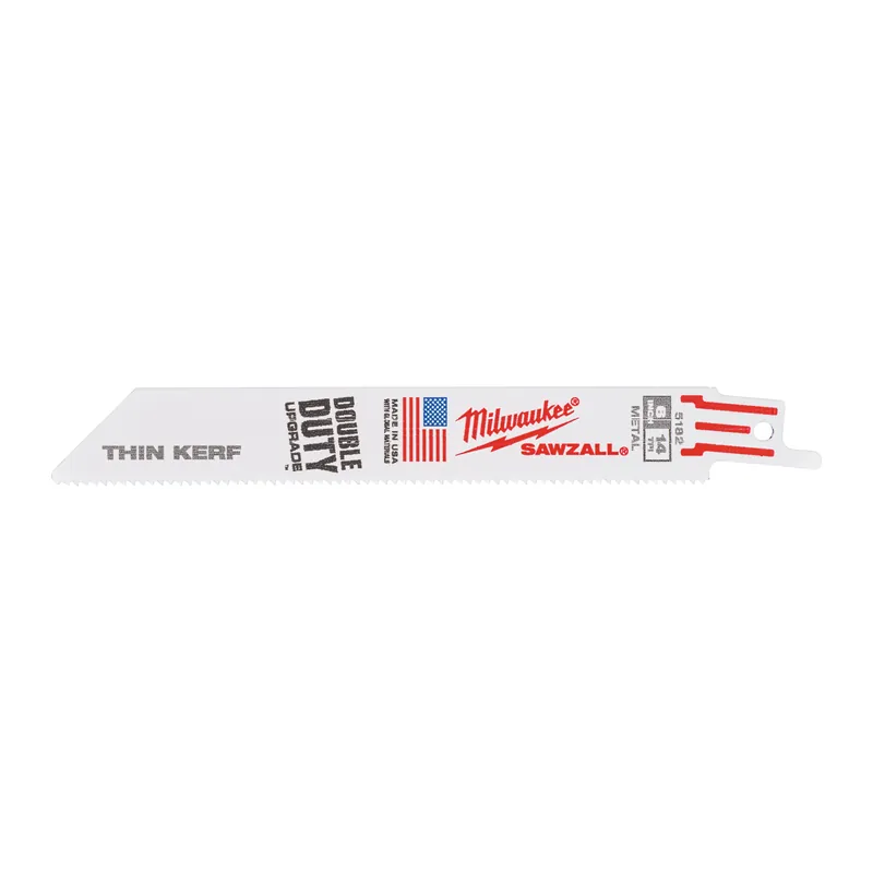 Milwaukee Accessoires 48016182 Lames de scie alternative THIN KERF pour métal SM 150 x 14 Tpi - 50 pcs