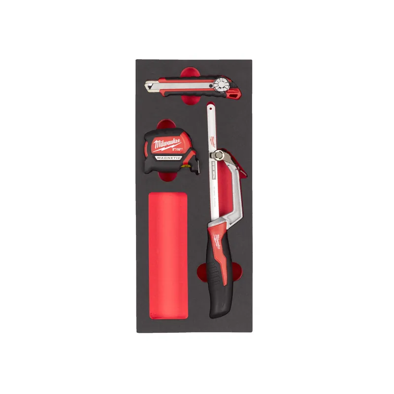 Milwaukee Accessoires 4932493252 Set de coupe et de mesure en mousse (3 pièces)