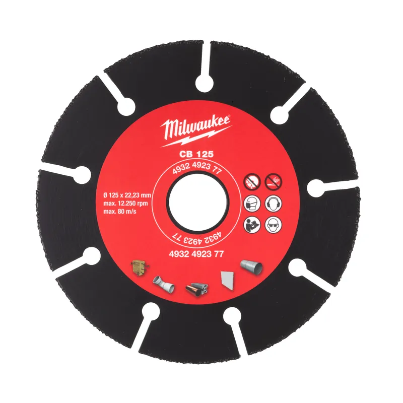 Milwaukee Accessoires 4932492377 Disque à tronçonner en carbure 125 mm