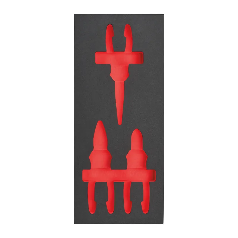 Milwaukee Accessoires 4932493685 Jeu de pinces pour incrustations en mousse vide (3 pièces)