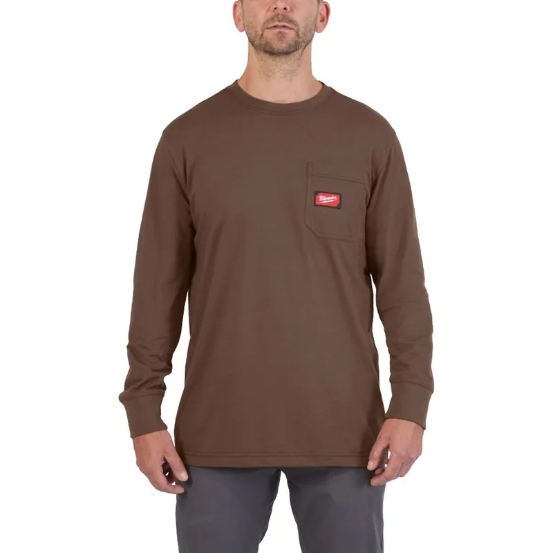 Milwaukee Accessoires 4932493059 T-shirt de travail à manches longues marron M 1st