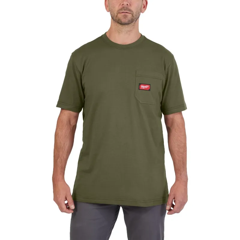 Milwaukee Accessoires 4932493018 T-shirt de travail vert S 1st