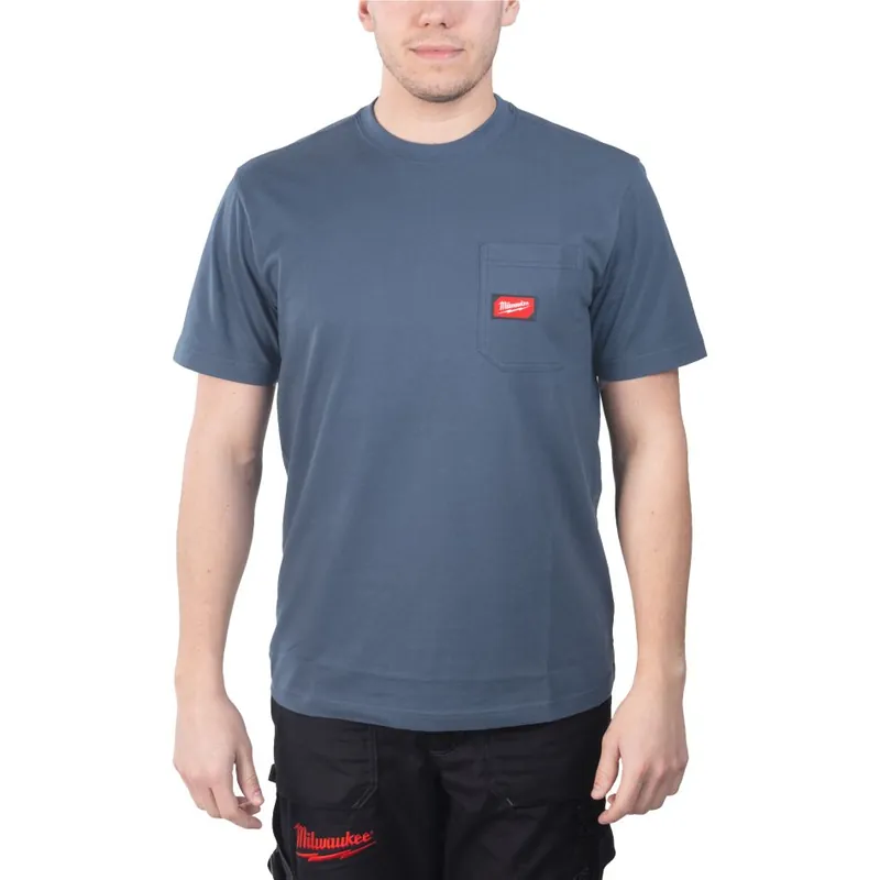 Milwaukee Accessoires 4932493016 T-shirt de travail bleu XL 1er