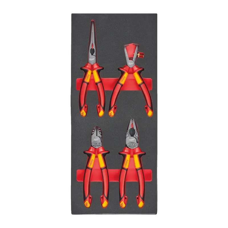 Milwaukee Accessoires 4932493250 Jeu de pinces VDE en mousse 1 (4 pièces)