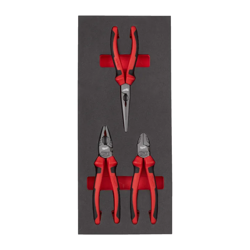 Milwaukee Accessoires 4932493256 Jeu de pinces à incrustation de mousse (3 pièces)