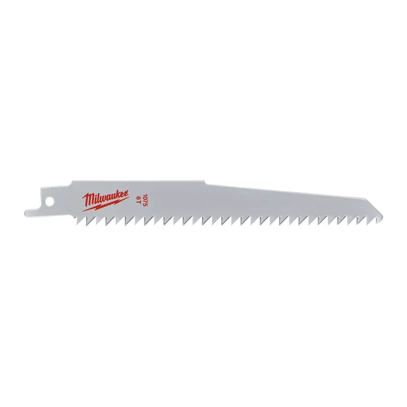 Milwaukee Accessoires 4932493509 Lames de scie sabre pour bois et plastique 150 x 6 - 2 pcs
