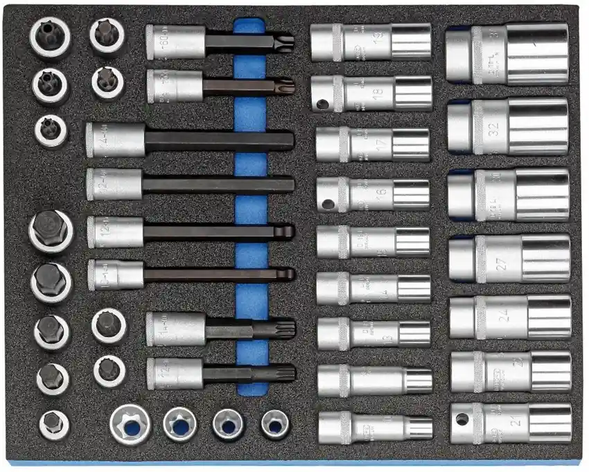 Gedore 2016516 2005 CT2-D 19L Jeu de clés à douilles 1/2" dans le module CT2 40 pièces