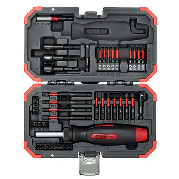 Gedore RED 3304902 R33003043 Jeu d‘embouts dynamométriques 1/4" 43 pièces