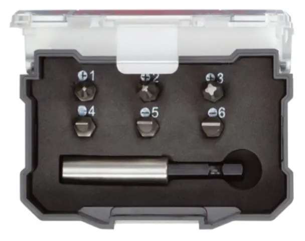 Gedore RED 3301345 R33005007 BitBox 1/4" 7-delig