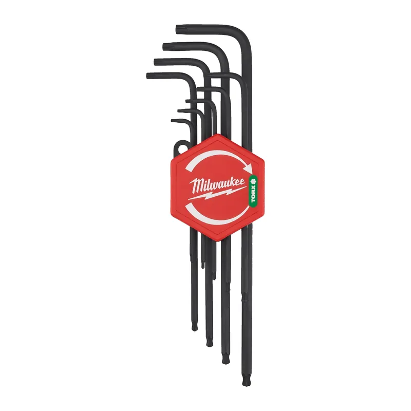 Milwaukee Accessoires 4932492693 Jeu de clés Torx en L (9 pièces)