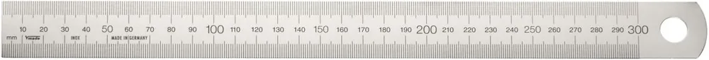 Vogel 1018010600 Règle en acier inoxydable 6000x30x1.0mm Type A= mm/mm