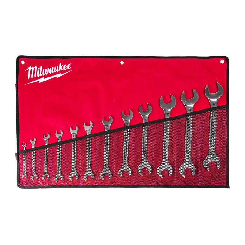Milwaukee Accessoires 4932492714 Jeu de clés doubles à fourche (12 pièces)