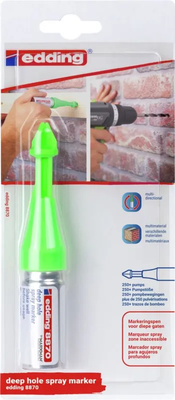 Edding ED061010 Spray de marquage trou profond E-8870 blister vert