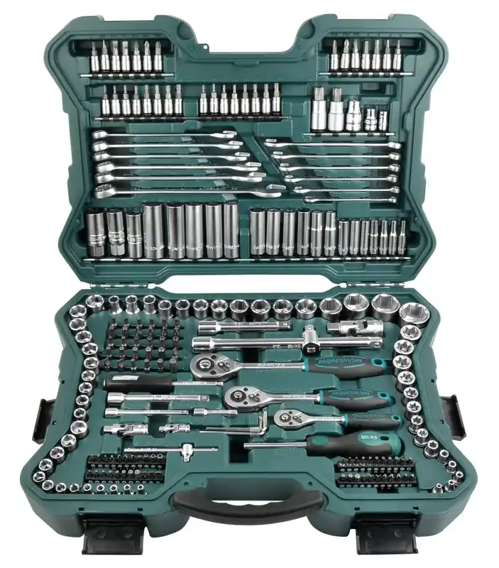 Brüder Mannesmann 98430 Jeu de douilles 215 pièces 1/4" -1/2"