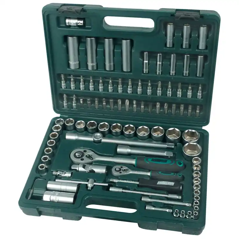 Brüder Mannesmann 98410 Jeu de douilles 94 pièces 1/4" + 1/2 + 1/2"