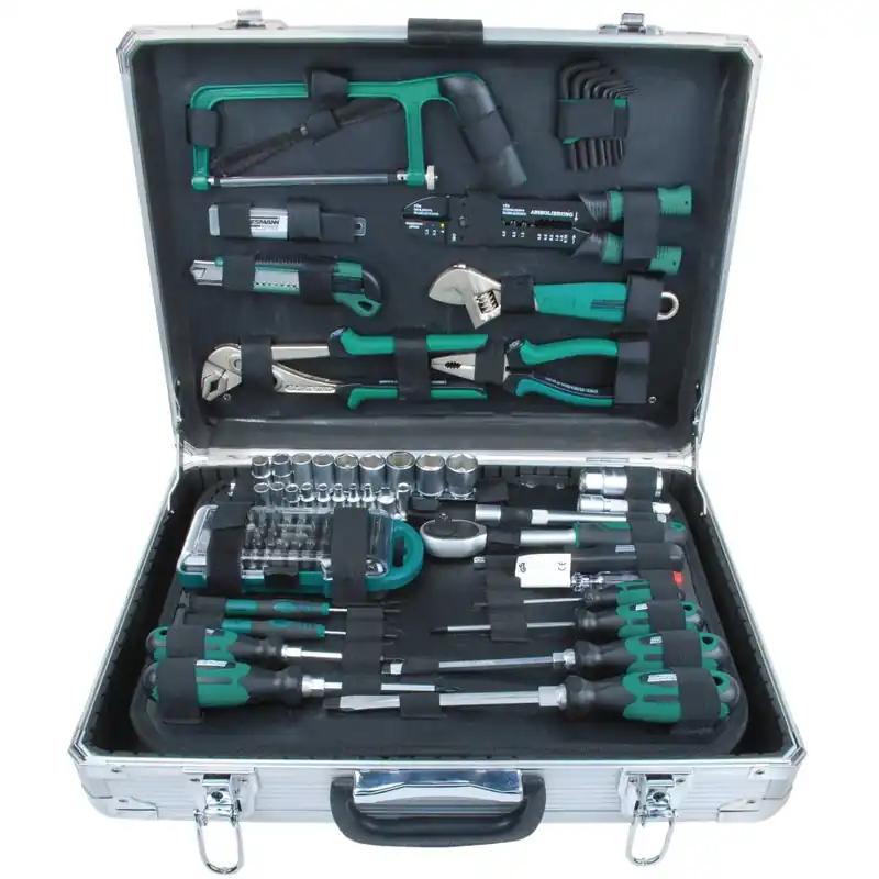Brüder Mannesmann 29072 Mallette d‘outils 124 pièces