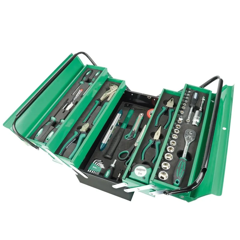 Brüder Mannesmann 21188 Boîte à outils en métal 88 pièces remplies